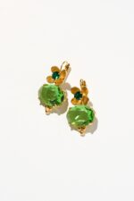 BOUCLES D’OREILLES DORMEUSES VERT