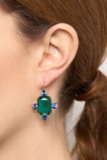 BOUCLES D’OREILLES DORMEUSES VERT