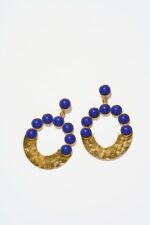 BOUCLES D’OREILLES PERCÉES BLEU