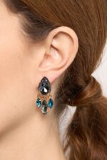 BOUCLES D’OREILLES PERCÉES GRIS