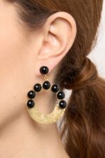 BOUCLES D’OREILLES PERCÉES NOIR