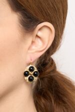 BOUCLES D’OREILLES PERCÉES NOIR