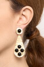 BOUCLES D’OREILLES PERCÉES NOIR