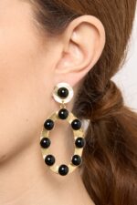 BOUCLES D’OREILLES PERCÉES NOIR