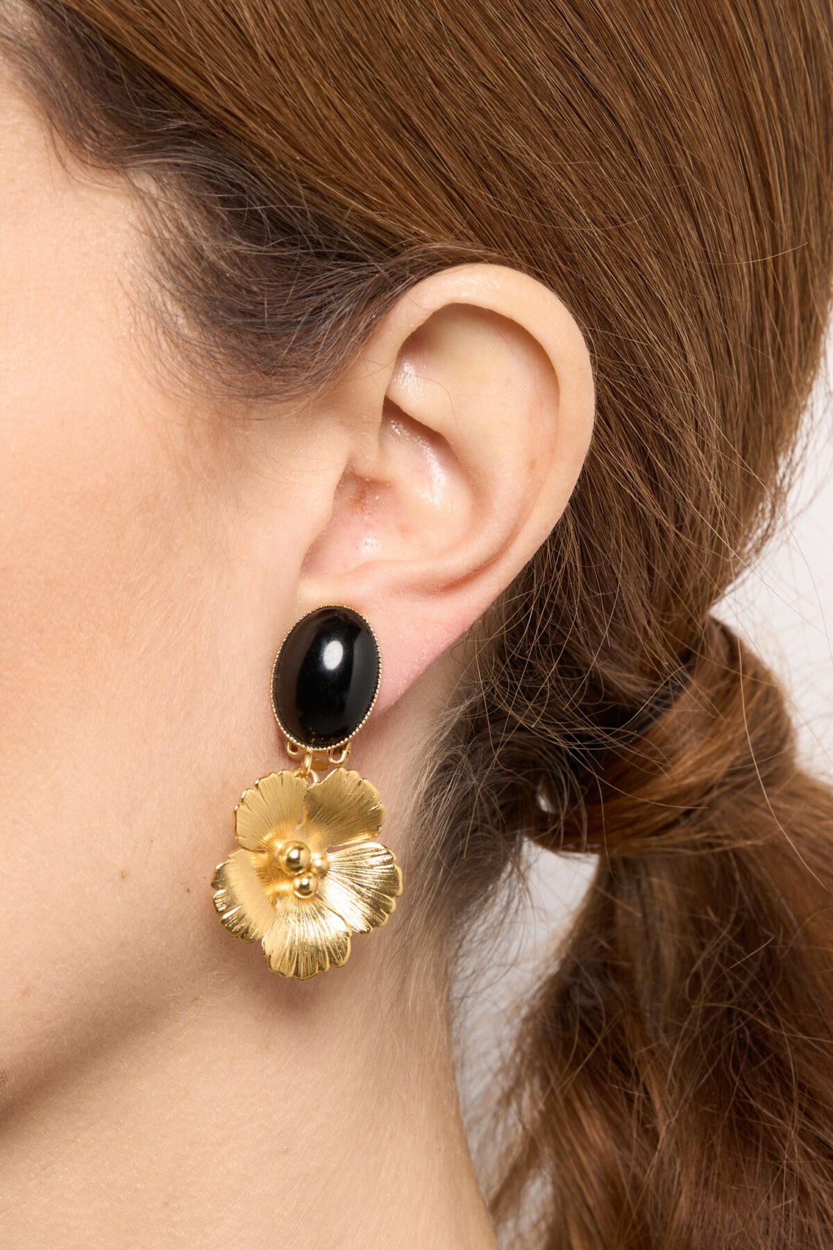 BOUCLES D’OREILLES PERCÉES NOIR