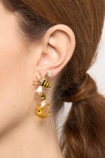 BOUCLES D’OREILLES PERCÉES ROSE
