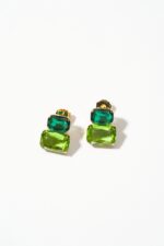 BOUCLES D’OREILLES PERCÉES VERT