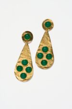 BOUCLES D’OREILLES PERCÉES VERT