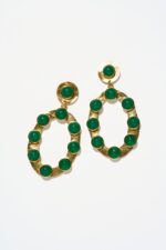 BOUCLES D’OREILLES PERCÉES VERT