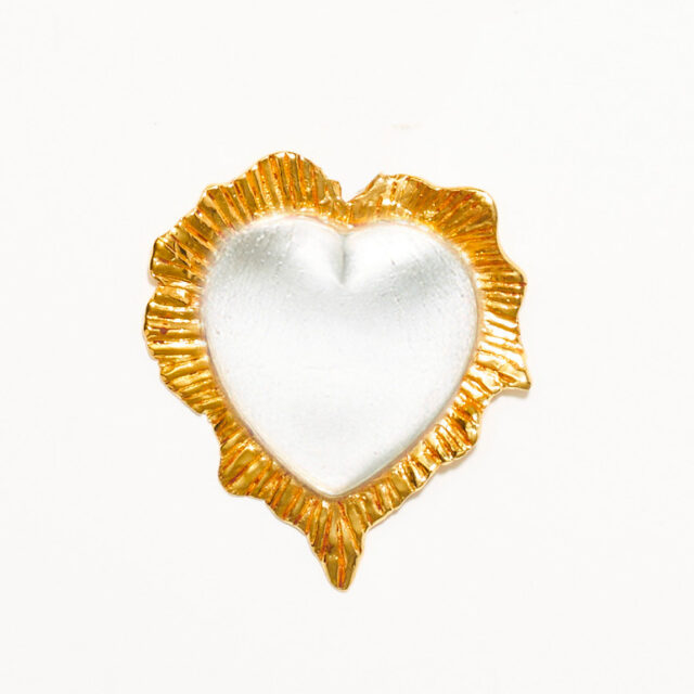BROCHE COEUR BREAK MY HEART CRISTAL