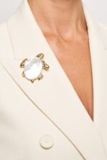 BROCHE CORFU BLANC