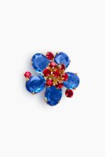 BROCHE FLEUR SOFIA BLEU