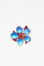 BROCHE FLEUR SOFIA BLEU
