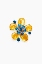 BROCHE FLEUR SOFIA JAUNE