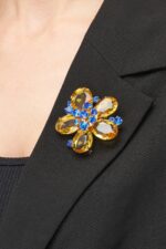 BROCHE FLEUR SOFIA JAUNE