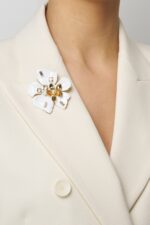 BROCHE GM FLEUR ISCHIA VERT
