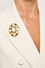 BROCHE NEW GEMS BLANC