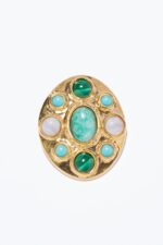 BROCHE NEW GEMS BLEU/VERT