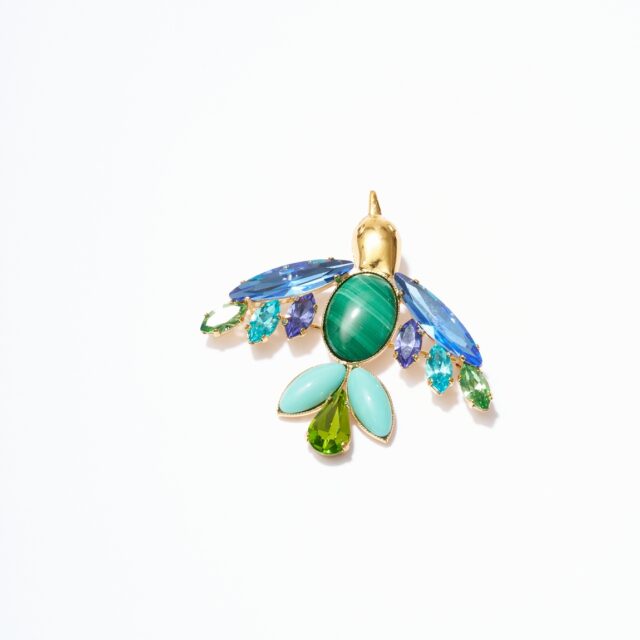 BROCHE PM COLIBRI BLEU