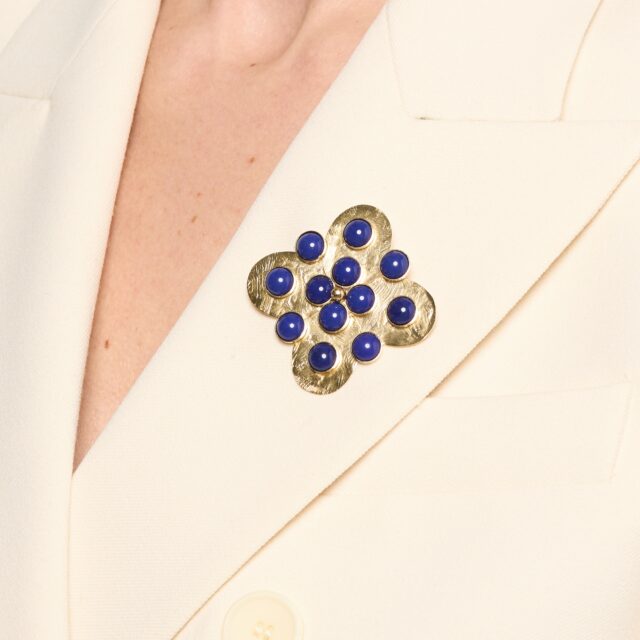 BROCHE SAINT GERMAIN BLEU