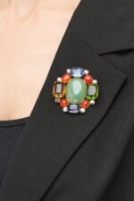 BROCHE SAN MARCO ROUGE