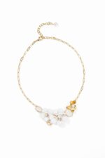 COLLIER 2 FLEURS ISCHIA PINK