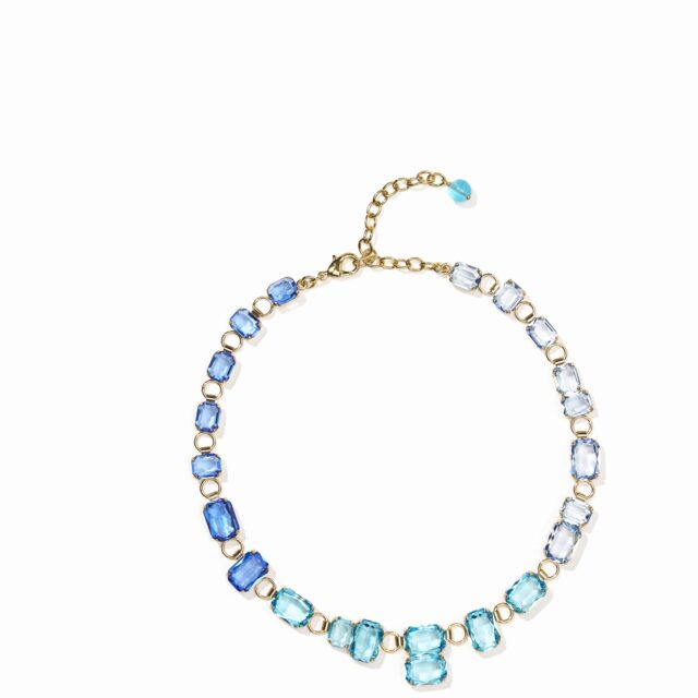 COLLIER CHOCKER BALEARES BLEU