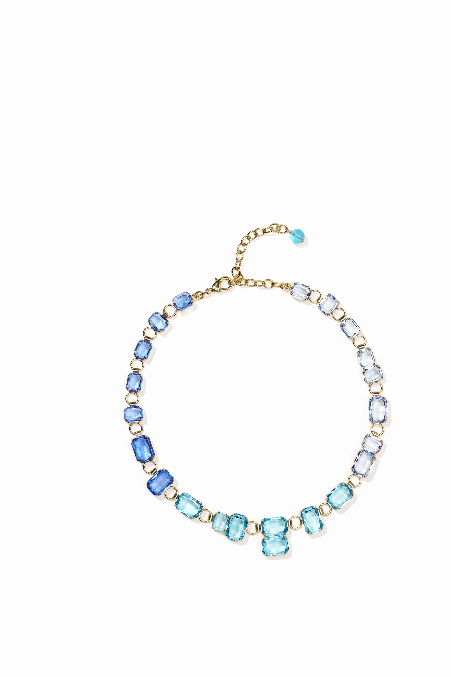 BLR23-BLEU-1 COLLIER CHOCKER BALEARES BLEU