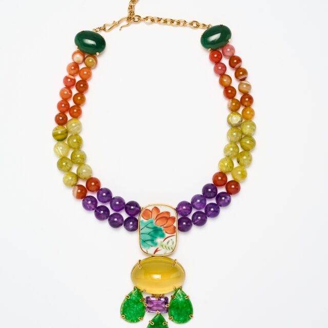 COLLIER CITRINE JADES