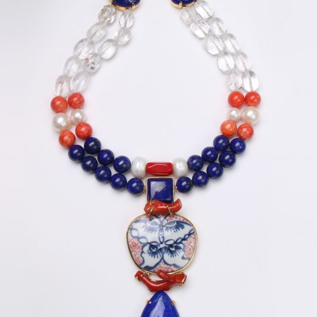 COLLIER CORAIL LAPIS