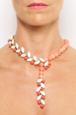 COLLIER CRAVATE CROISETTE COR