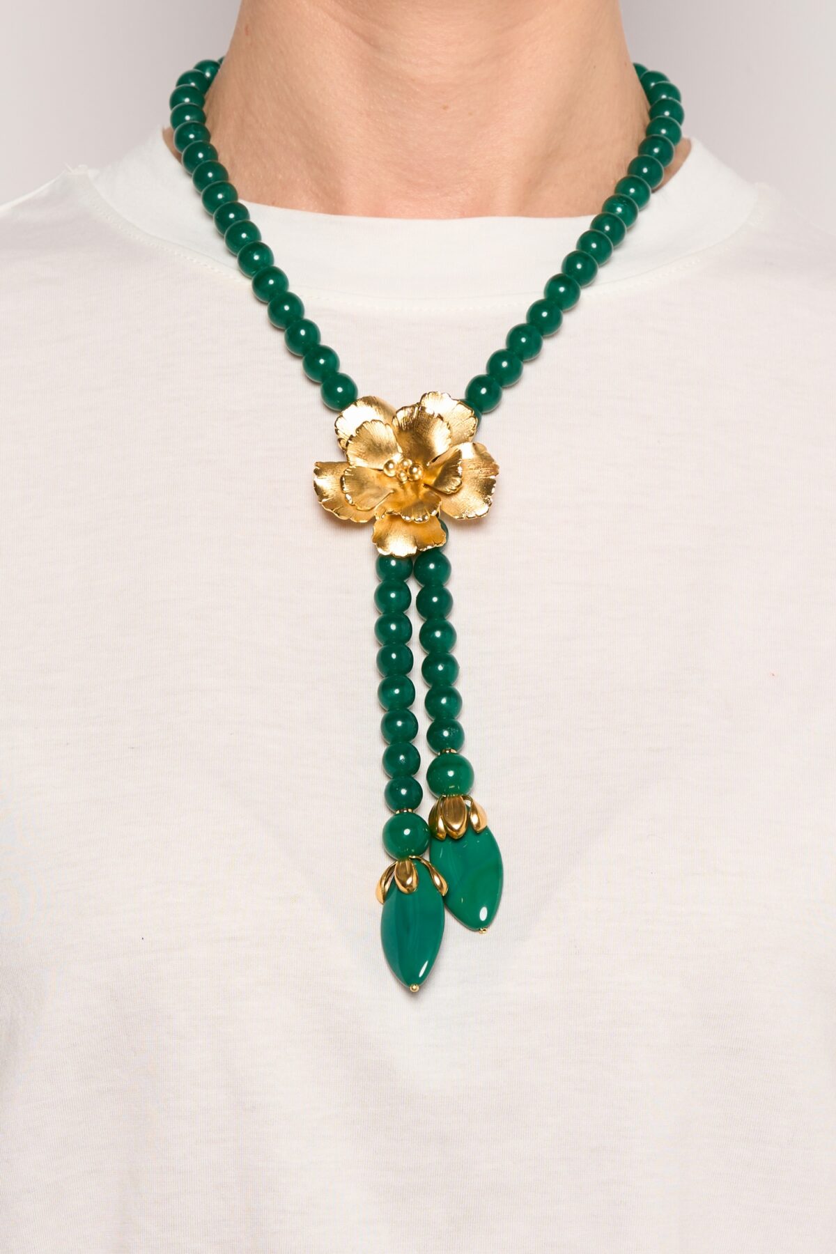 COLLIER CRAVATE MAGNOLIA VERT