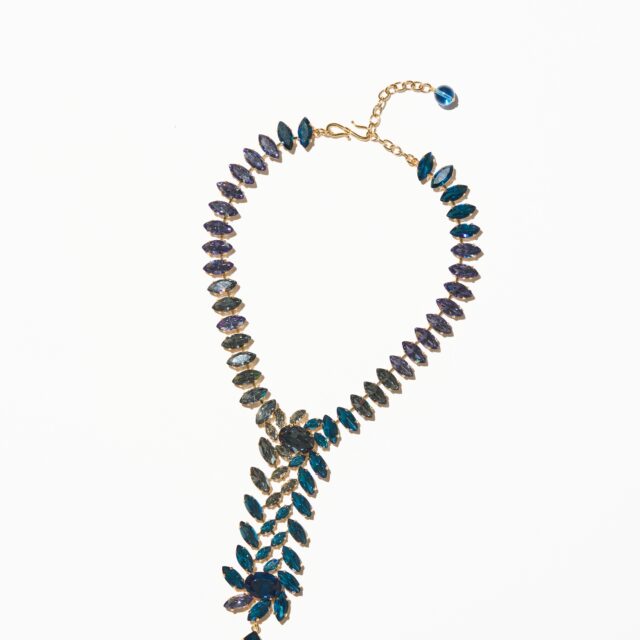 COLLIER CRAVATE PARIS BLEU