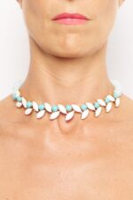 COLLIER CROISETTE TURQ