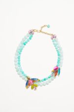 COLLIER DOUBLE RANG COLIBRI .