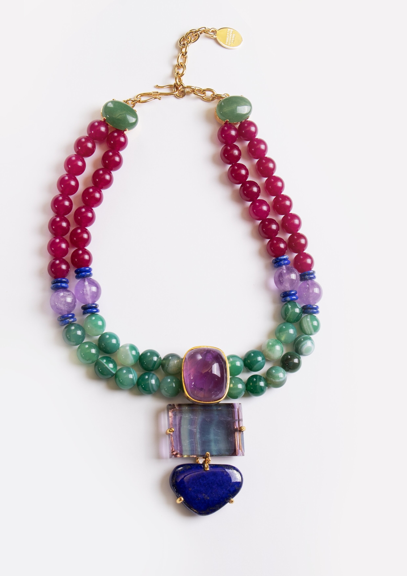 PU2-12--1 COLLIER FLUORINE AMETHYSTE