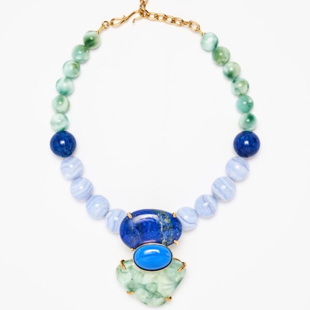 COLLIER LAPIS CELESTINE .