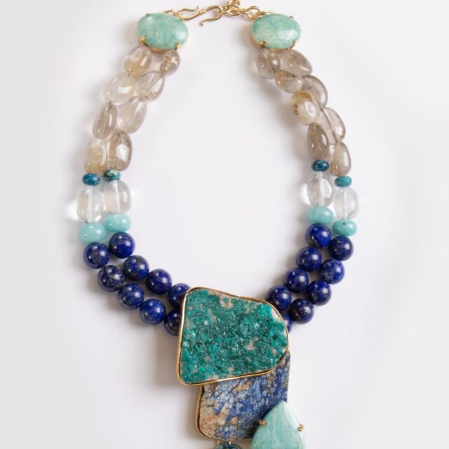 COLLIER LAPIS LAZULI .