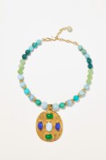 COLLIER NEW GEMS BLEU/VERT