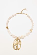 COLLIER PENDENTIF CORFU BLANC