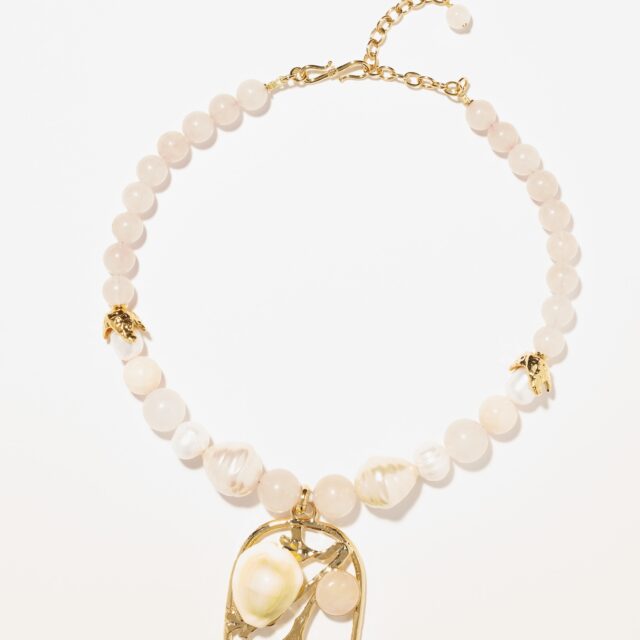 COLLIER PENDENTIF CORFU BLANC