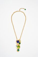 COLLIER PENDENTIF ETNA BLEU