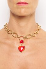 COLLIER PENDENTIF ROUGE