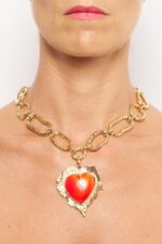 COLLIER PENDENTIF ROUGE