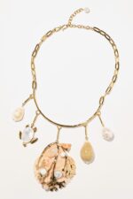 COLLIER PENDENTIFS CORFU BLANC