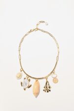 COLLIER PENDENTIFS CORFU BLANC