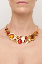 COLLIER ROND ETNA ROUGE