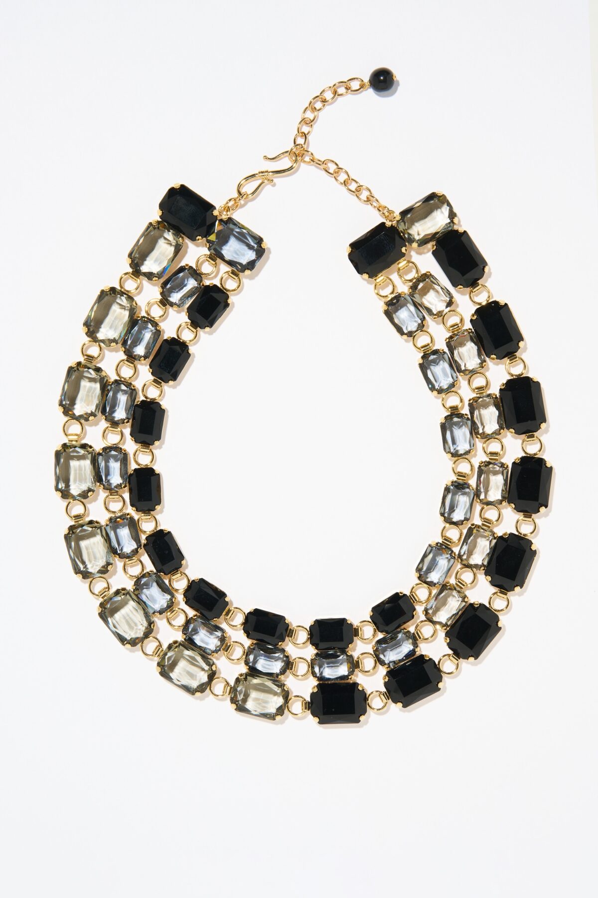 COLLIER TRIPLE RANGS ROSE