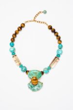 COLLIER TURQUOISE CELESTINE .