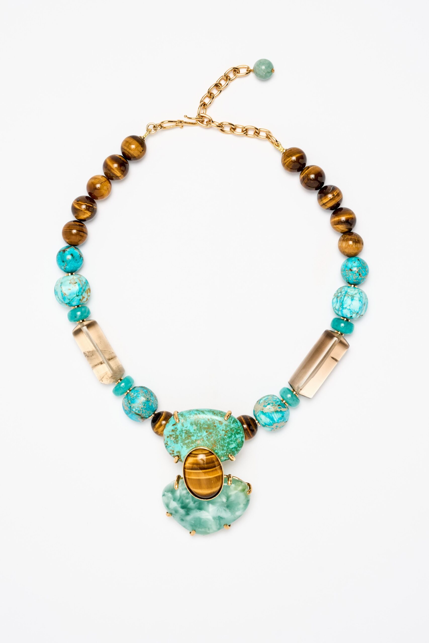 PU2-890-.-1 COLLIER TURQUOISE CELESTINE .